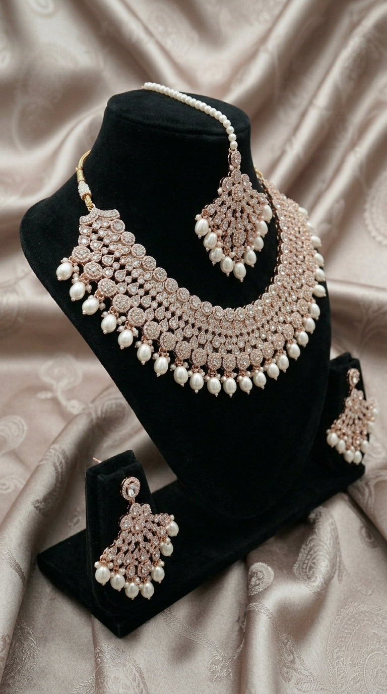 Pearl Polki Elegance Choker Set