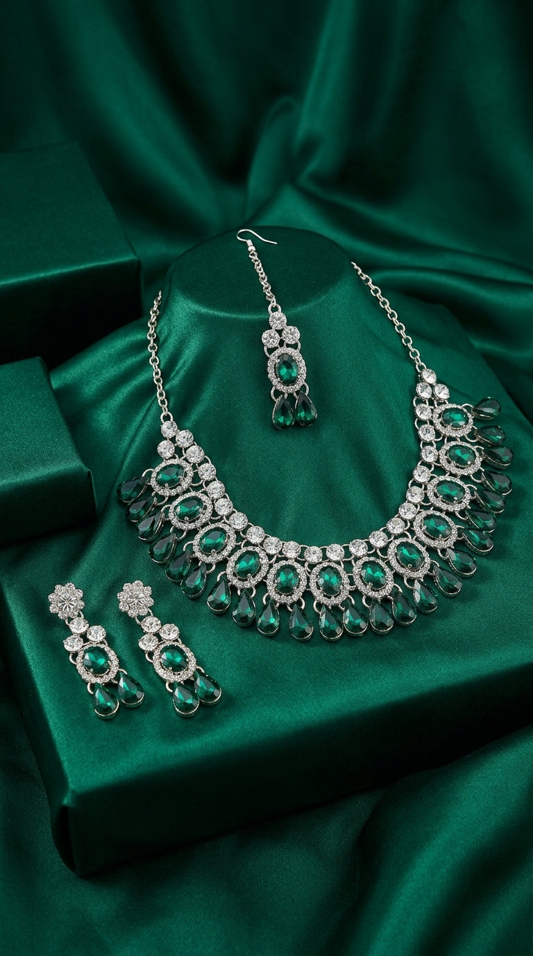 Emerald Polki Royale Choker Set