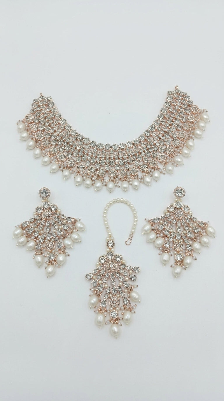 Pearl Polki Elegance Choker Set