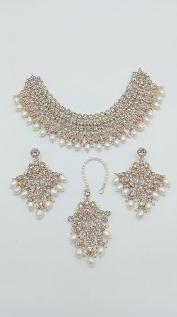 Pearl Polki Elegance Choker Set