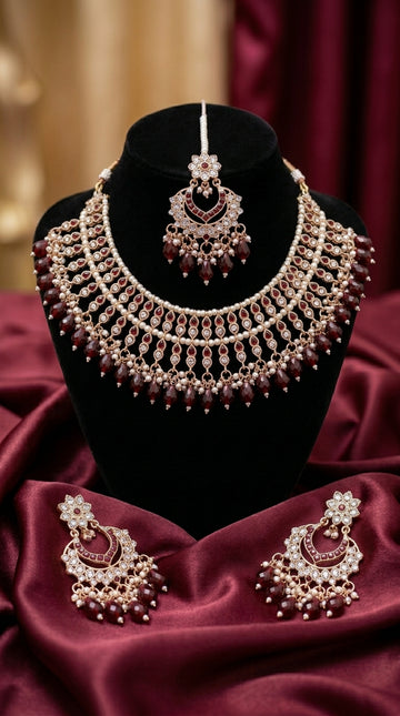 Ruby Pearl Cascade Set