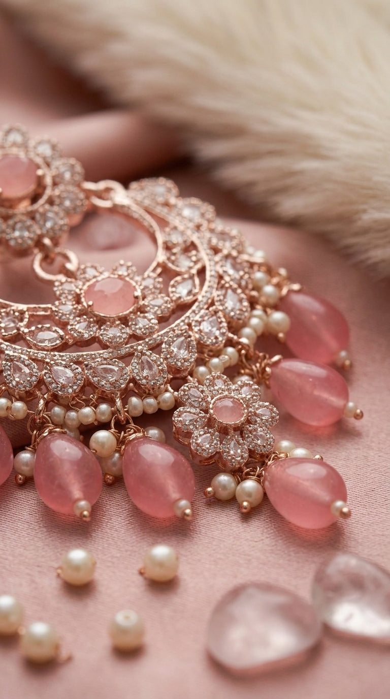 Baby Pink Pearl Royale Choker Set