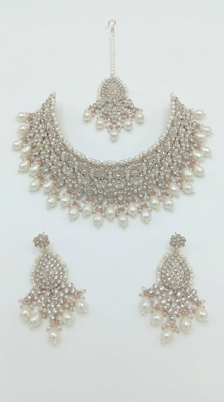 Pearl Polki Bloom Royale Choker Set