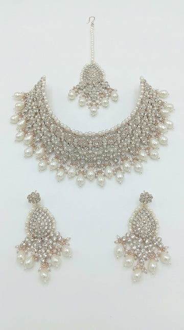 Pearl Polki Bloom Royale Choker Set