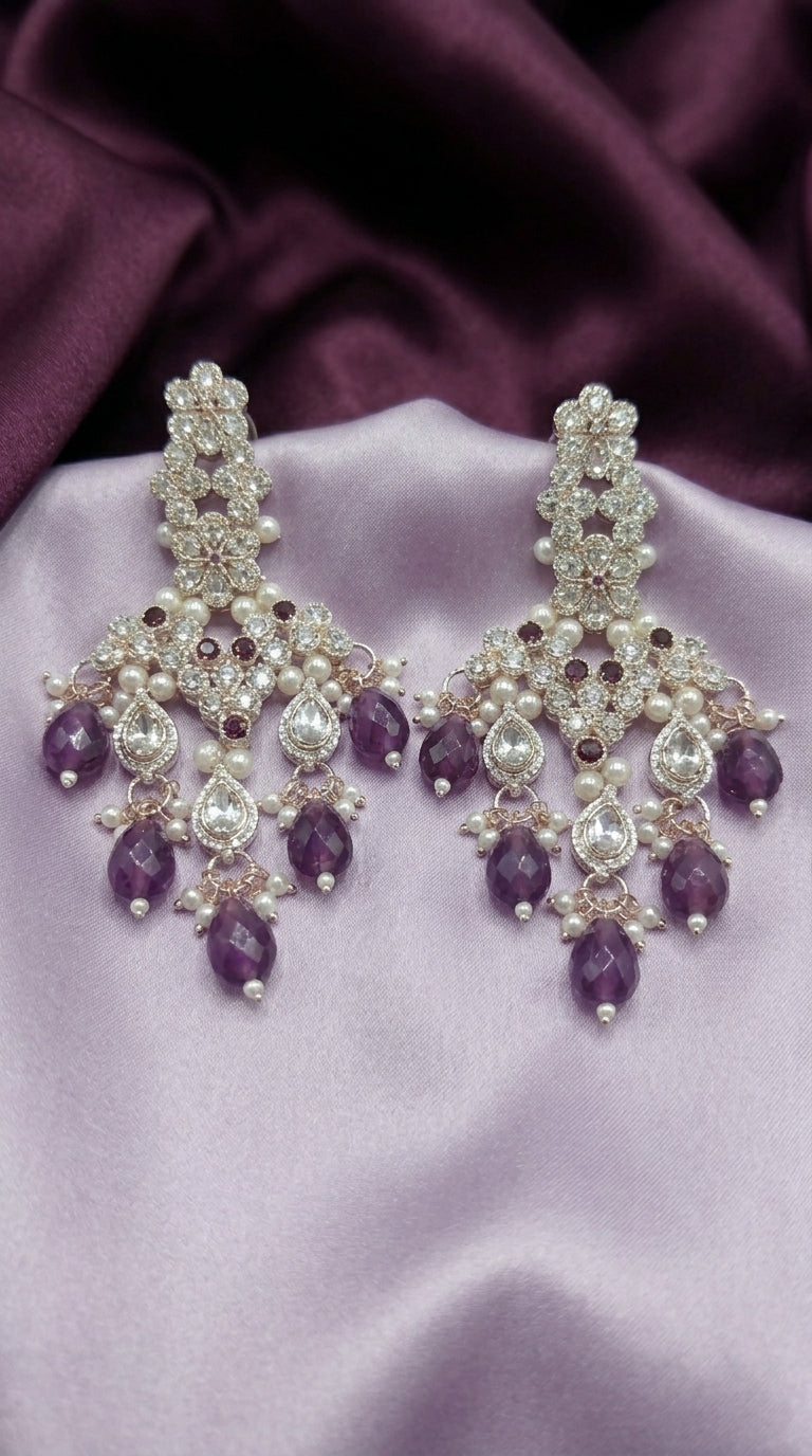 Amethyst Pearl Imperial Choker Set