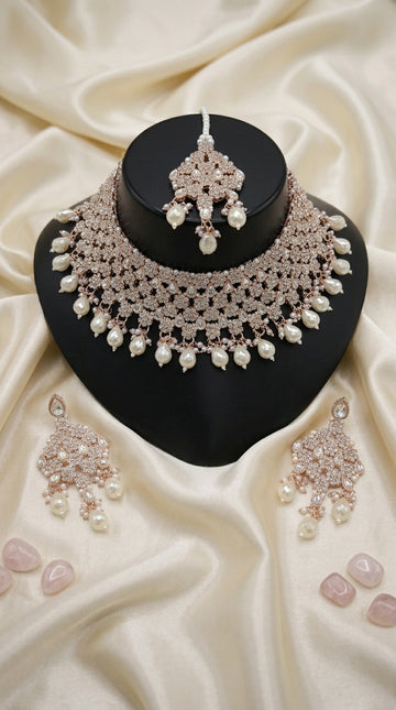 Pearl Polki Grandeur Choker Set