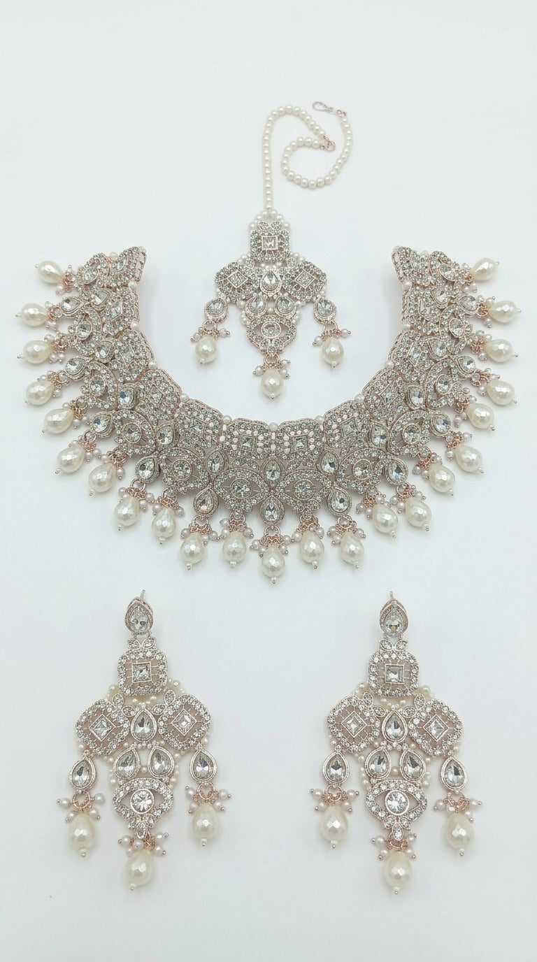 Pearl Polki  Choker Set