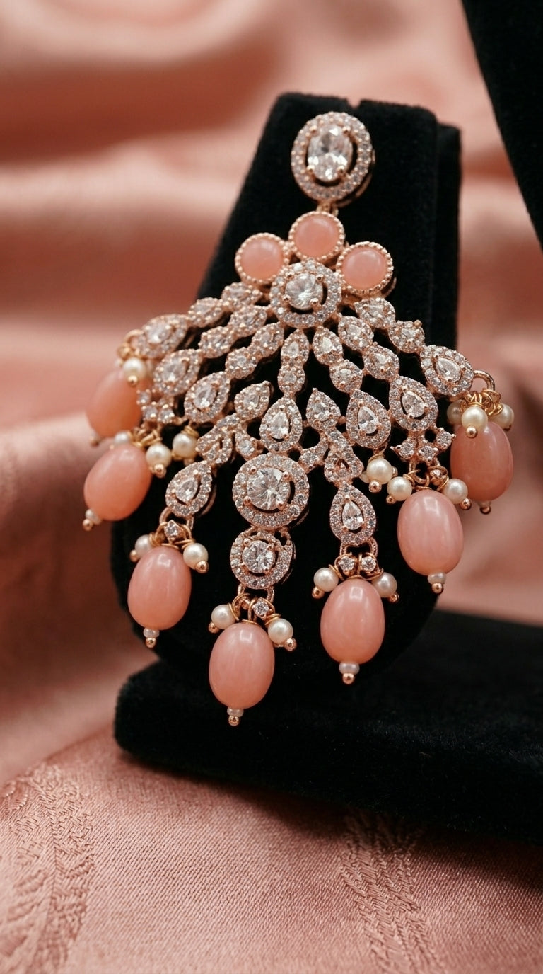 Baby Pink Pearl Blossom Royale Choker Set