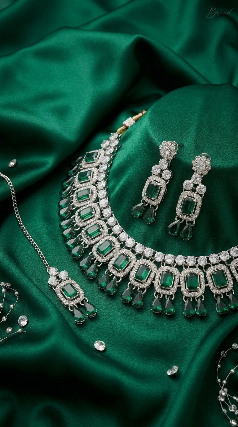 Emerald Polki Royale Choker Set