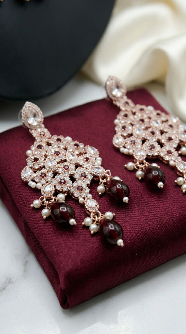 Ruby Pearl Imperial Choker Set