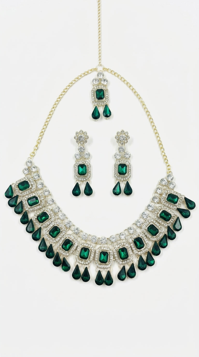 Emerald Polki Royale Choker Set