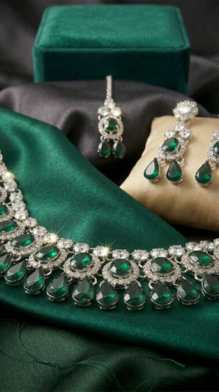 Emerald Polki Royale Choker Set
