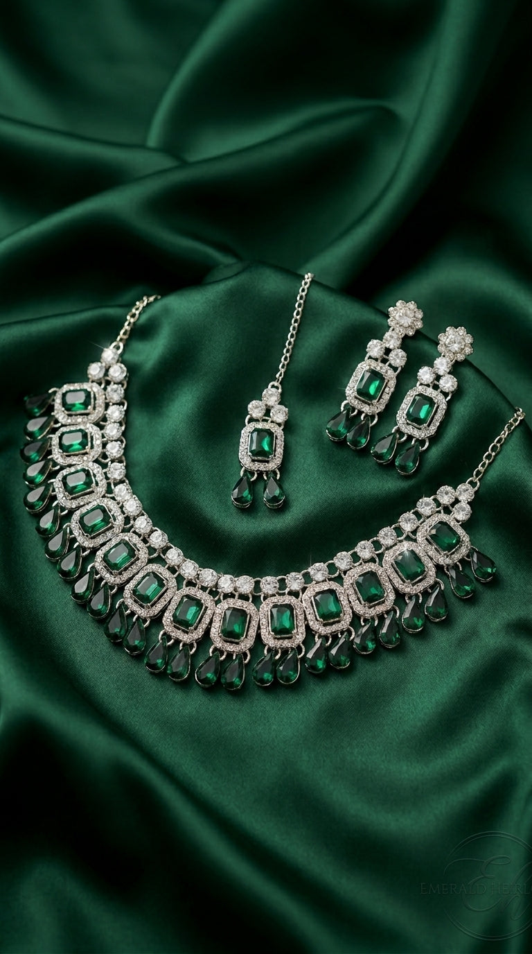 Emerald Polki Royale Choker Set