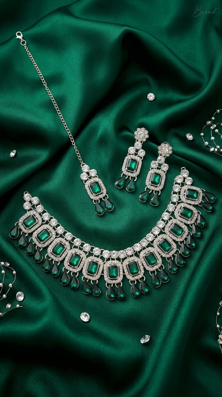 Emerald Polki Royale Choker Set