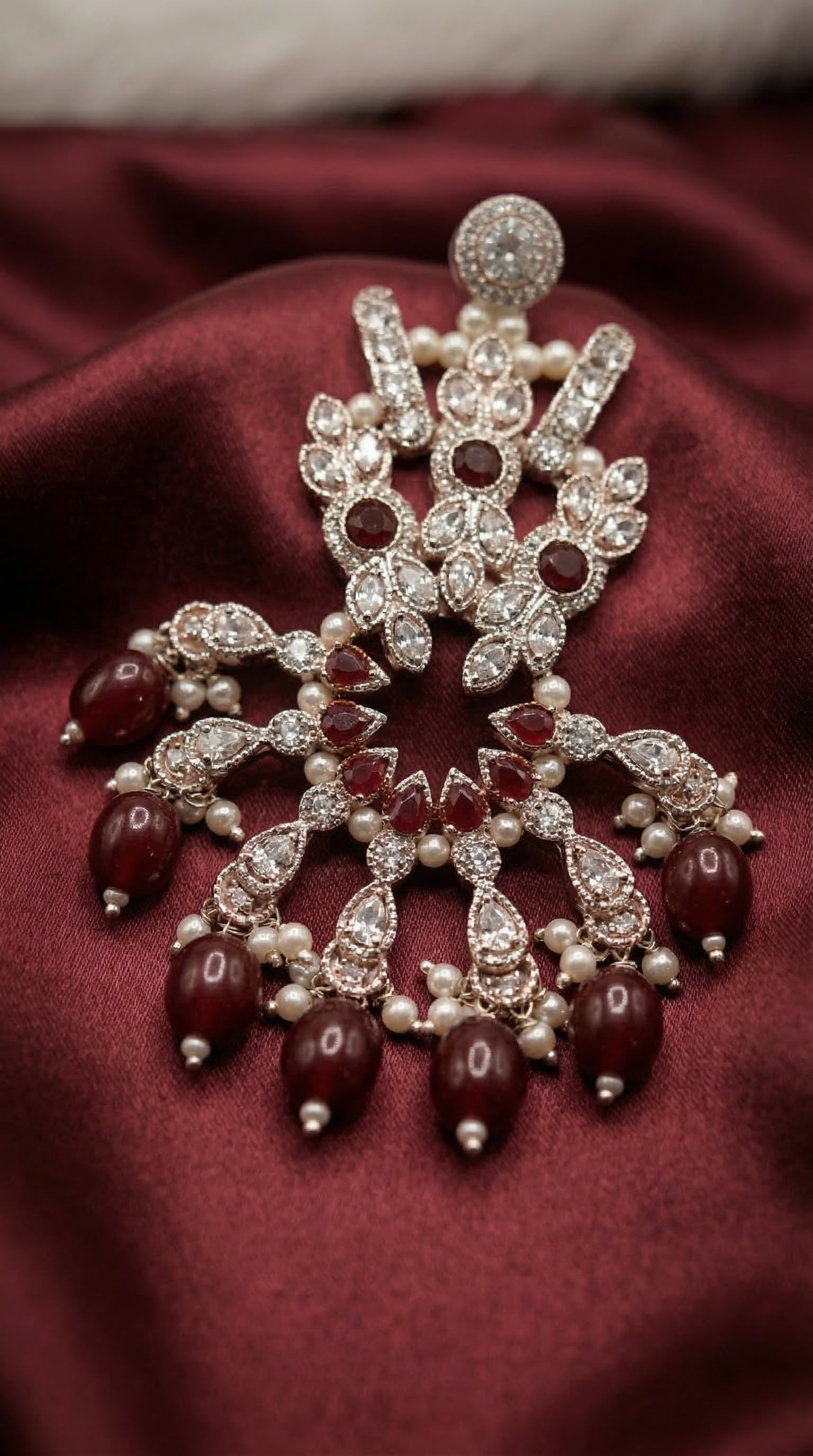 Ruby Pearl Opulence Choker Set