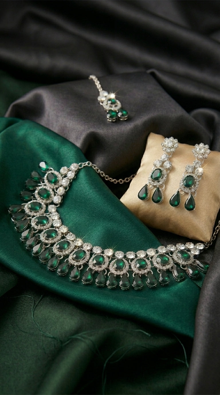 Emerald Polki Royale Choker Set