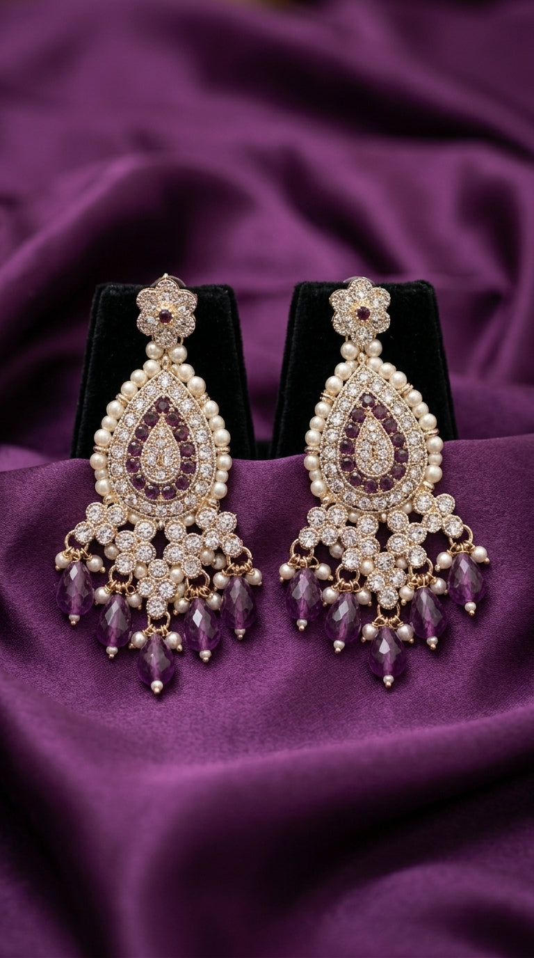 Amethyst Pearl Imperial Choker Set